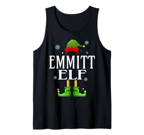 Emmitt Elf Xmas Lustiges Familienpassendes Weihnachts-Emmitt für Herren Tank Top von Family Holiday Matching Christmas Elf Gifts.