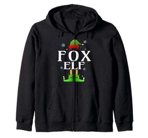 Fuchs Elf Xmas Lustig Herren Familie Passende Weihnachten Fuchs Kapuzenjacke von Family Holiday Matching Christmas Elf Gifts.