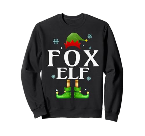 Fuchs Elf Xmas Lustig Herren Familie Passende Weihnachten Fuchs Sweatshirt von Family Holiday Matching Christmas Elf Gifts.