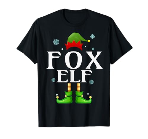Fuchs Elf Xmas Lustig Herren Familie Passende Weihnachten Fuchs T-Shirt von Family Holiday Matching Christmas Elf Gifts.