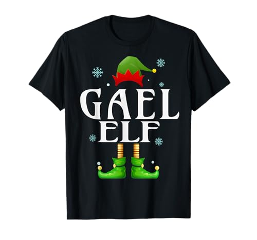 GAEL Elf Xmas Funny Herren Familie Matching Christmas GAEL T-Shirt von Family Holiday Matching Christmas Elf Gifts.