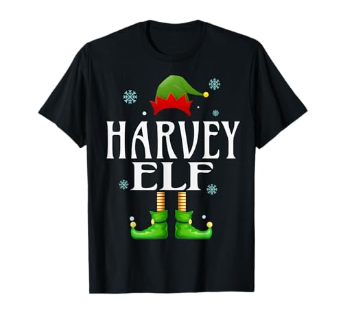 Harvey Elf Xmas Funny Herren Familie Passende Weihnachten Harvey T-Shirt von Family Holiday Matching Christmas Elf Gifts.