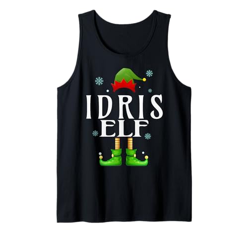 Idris Elf Xmas Lustiges Familienpassendes Weihnachts-Idris für Herren Tank Top von Family Holiday Matching Christmas Elf Gifts.