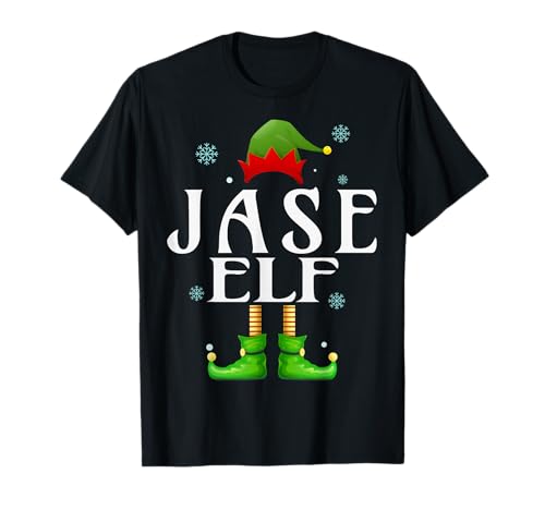 JASE Elf Xmas Lustiges Familienpassendes Weihnachtsmotiv für Herren von JASE T-Shirt von Family Holiday Matching Christmas Elf Gifts.