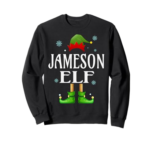 Jameson Elf Xmas Funny Herren Familie Matching Christmas Sweatshirt von Family Holiday Matching Christmas Elf Gifts.