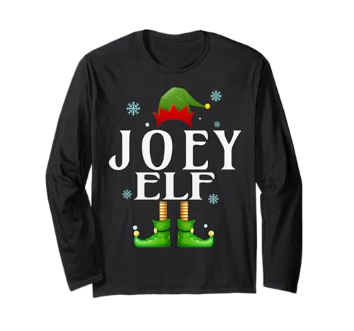 Joey Elf Xmas Funny Herren Familie Matching Christmas Joey Langarmshirt von Family Holiday Matching Christmas Elf Gifts.