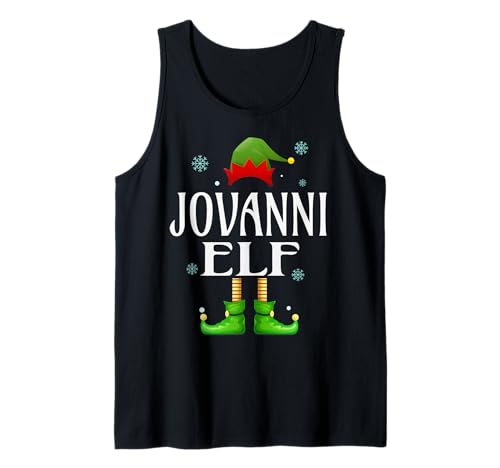 Jovanni Elf Xmas Lustig Herren Familie Passende Weihnachten Tank Top von Family Holiday Matching Christmas Elf Gifts.
