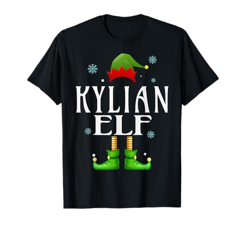 KYLIAN Elf Xmas Funny Herren Familie Matching Christmas KYLIAN T-Shirt von Family Holiday Matching Christmas Elf Gifts.