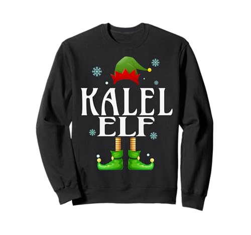 Kalel Elf Xmas Funny Herren Familie Matching Christmas Kalel Sweatshirt von Family Holiday Matching Christmas Elf Gifts.