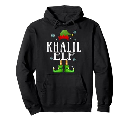 Khalil Elf Xmas Lustig Herren Familie Passende Weihnachten Khalil Pullover Hoodie von Family Holiday Matching Christmas Elf Gifts.