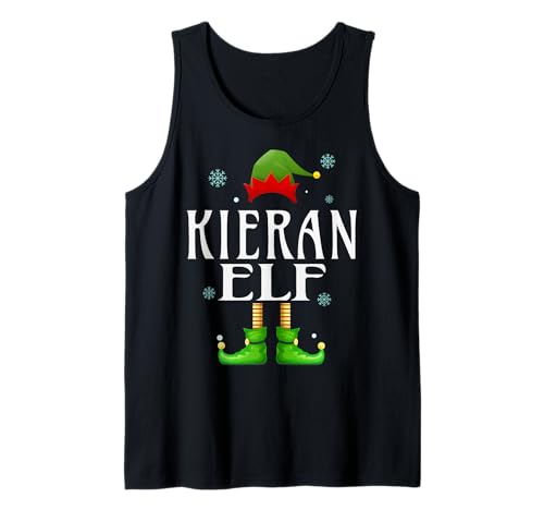 Kieran Elf Xmas Lustiges Familienpassendes Weihnachts-Kieran für Herren Tank Top von Family Holiday Matching Christmas Elf Gifts.