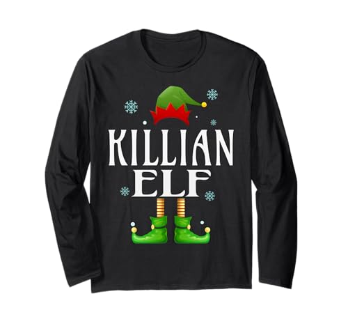 Killian Elf Xmas Lustiges Familienpassendes Weihnachtsfest für Herren Langarmshirt von Family Holiday Matching Christmas Elf Gifts.
