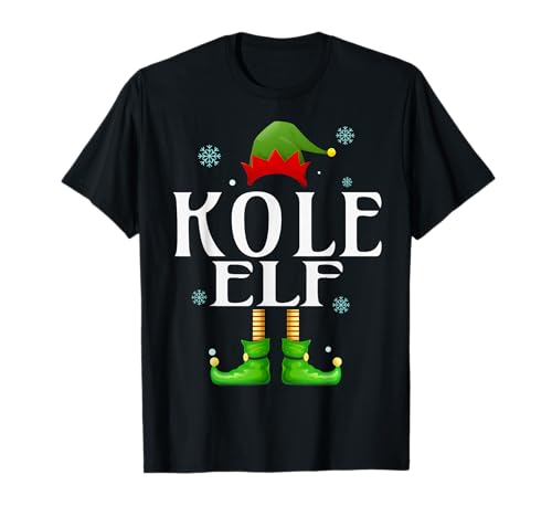 Kole Elf Xmas Lustig Herren Familie Passende Weihnachten Kole T-Shirt von Family Holiday Matching Christmas Elf Gifts.
