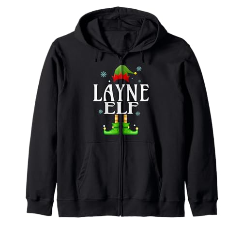 Layne Elf Xmas Lustige Herren Familie Passende Weihnachten Layne Kapuzenjacke von Family Holiday Matching Christmas Elf Gifts.