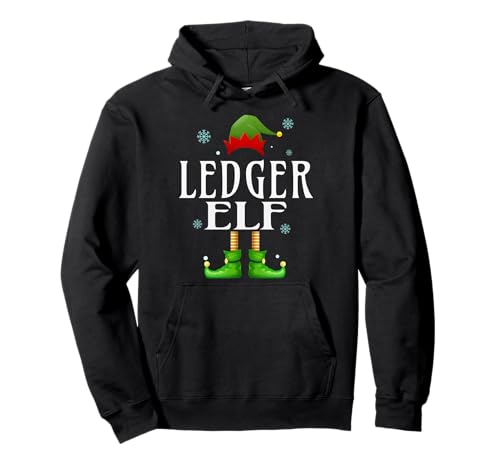 Ledger Elf Xmas Funny Herren Familie Passende Weihnachten Ledger Pullover Hoodie von Family Holiday Matching Christmas Elf Gifts.