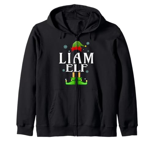 Liam Elf Xmas Funny Herren Familie Matching Christmas Liam Kapuzenjacke von Family Holiday Matching Christmas Elf Gifts.