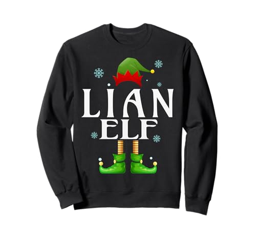 Lian Elf Xmas Funny Herren Familie Matching Christmas LIAN Sweatshirt von Family Holiday Matching Christmas Elf Gifts.