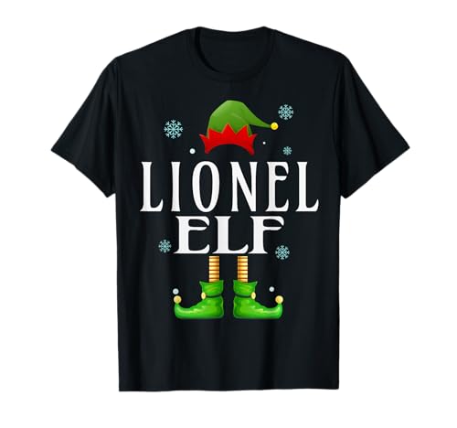Lionel Elf Xmas Lustig Herren Familie Passende Weihnachten Löwe T-Shirt von Family Holiday Matching Christmas Elf Gifts.
