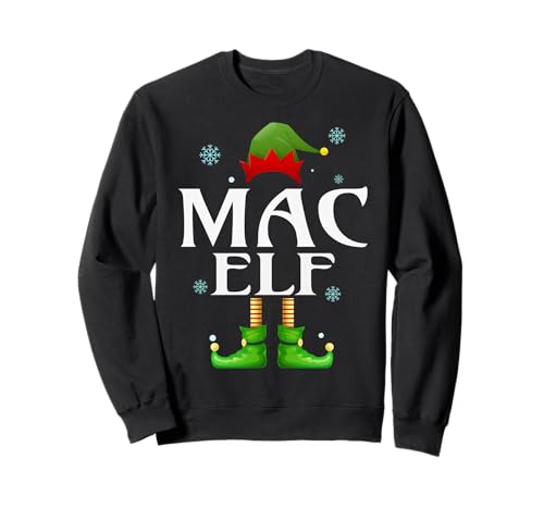 MAC Elf Xmas Lustiges Familienpassendes Weihnachts-MAC für Herren Sweatshirt von Family Holiday Matching Christmas Elf Gifts.