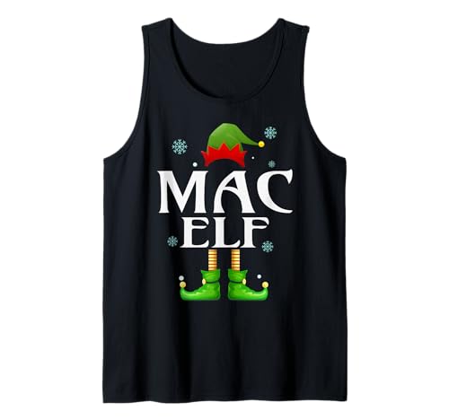 MAC Elf Xmas Lustiges Familienpassendes Weihnachts-MAC für Herren Tank Top von Family Holiday Matching Christmas Elf Gifts.