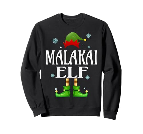 Malakai Elfe Xmas Lustig Herren Familie Matching Weihnachten Sweatshirt von Family Holiday Matching Christmas Elf Gifts.