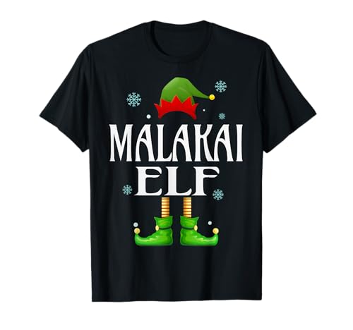 Malakai Elfe Xmas Lustig Herren Familie Matching Weihnachten T-Shirt von Family Holiday Matching Christmas Elf Gifts.