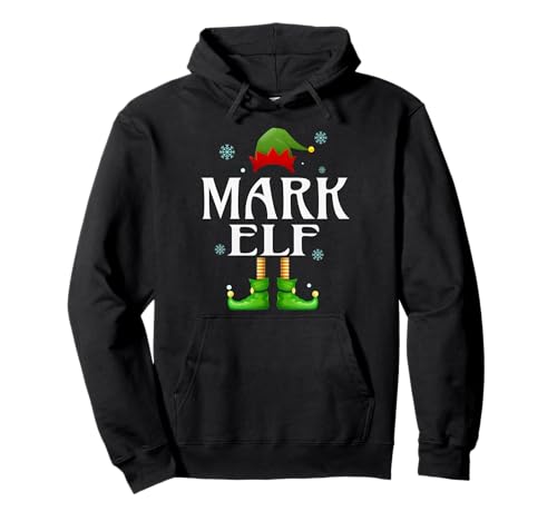 Mark Elf Xmas Lustiges Familienpassendes Weihnachtsmotiv für Herren Pullover Hoodie von Family Holiday Matching Christmas Elf Gifts.