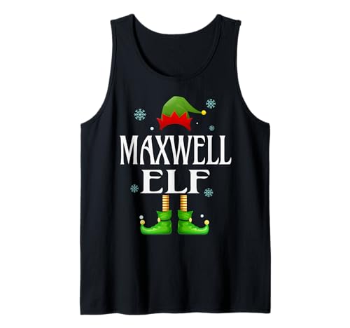 Maxwell Elf Xmas Lustig Herren Familie Passende Weihnachten Tank Top von Family Holiday Matching Christmas Elf Gifts.