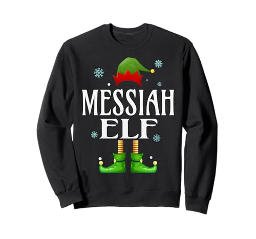 Messiah Elfe Xmas Lustig Herren Familie Matching Weihnachten Sweatshirt von Family Holiday Matching Christmas Elf Gifts.
