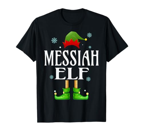 Messiah Elfe Xmas Lustig Herren Familie Matching Weihnachten T-Shirt von Family Holiday Matching Christmas Elf Gifts.