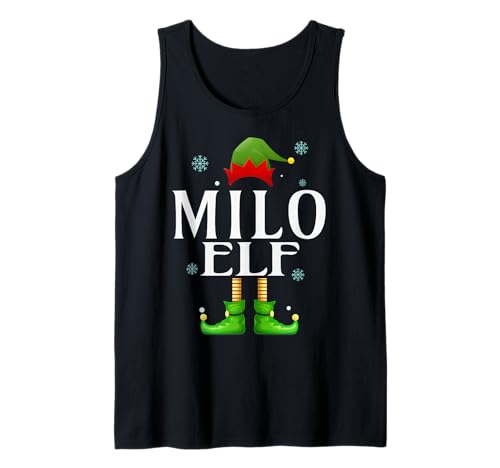 Milo Elf Xmas Funny Herren Familie Matching Christmas Milo Tank Top von Family Holiday Matching Christmas Elf Gifts.