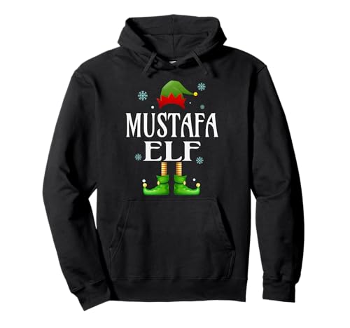 Mustafa Elf Xmas Funny Herren Familie Matching Christmas Pullover Hoodie von Family Holiday Matching Christmas Elf Gifts.