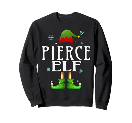 Pierce Elf Xmas Lustiges Herren-Familien-Weihnachts-Piercing Sweatshirt von Family Holiday Matching Christmas Elf Gifts.