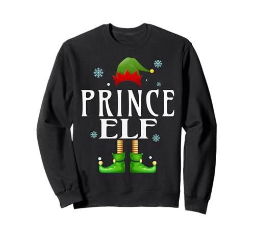Prinz Elf Xmas Lustig Herren Familie Passende Weihnachten Prinz Sweatshirt von Family Holiday Matching Christmas Elf Gifts.