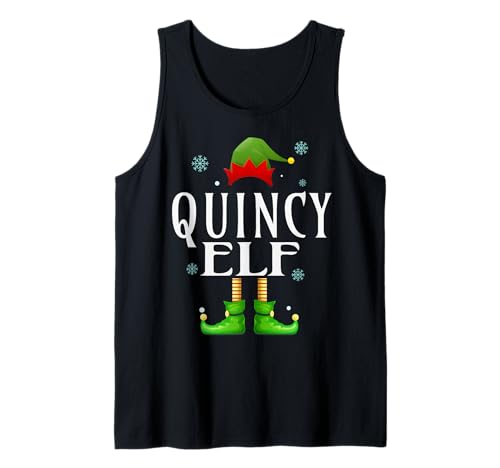 Quincy Elf Xmas Lustiges Familienpassendes Weihnachtsfest für Herren Quincy Tank Top von Family Holiday Matching Christmas Elf Gifts.