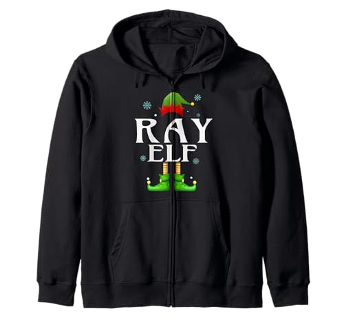 RAY Elf Xmas Lustiges Familienpassendes Weihnachts-RAY für Herren Kapuzenjacke von Family Holiday Matching Christmas Elf Gifts.