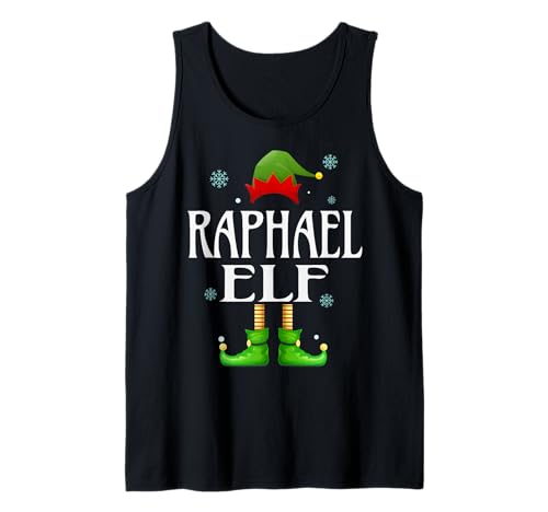 Raphael Elf Xmas Funny Herren Familie Matching Christmas Tank Top von Family Holiday Matching Christmas Elf Gifts.