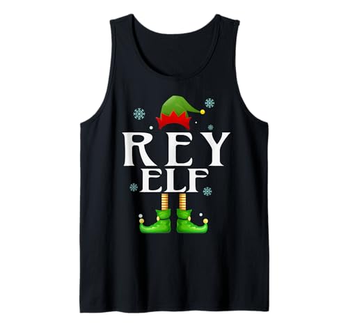 Rey Elf Xmas Lustiges Familienpassendes Weihnachtsfest für Herren Rey Tank Top von Family Holiday Matching Christmas Elf Gifts.