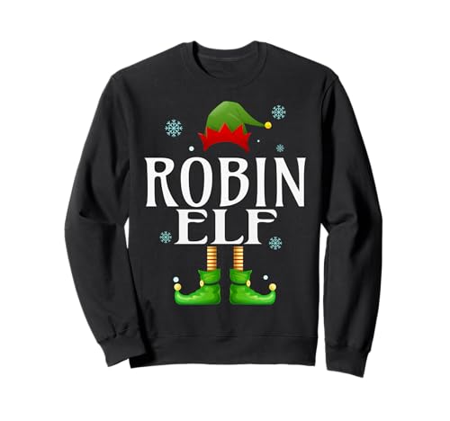 Robin Elf Xmas Lustiges Familienpassendes Weihnachts-Robin für Herren Sweatshirt von Family Holiday Matching Christmas Elf Gifts.