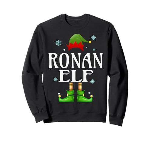 Ronan Elf Xmas Funny Herren Familie Matching Christmas Ronan Sweatshirt von Family Holiday Matching Christmas Elf Gifts.