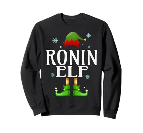 Ronin Elf Xmas Funny Herren Familie Matching Christmas Ronin Sweatshirt von Family Holiday Matching Christmas Elf Gifts.