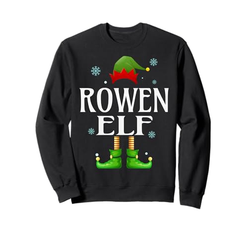 Rowen Elf Xmas Lustige Herren Familie Passende Weihnachten Reihe Sweatshirt von Family Holiday Matching Christmas Elf Gifts.