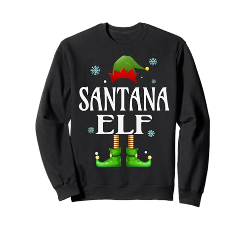 Santana Elf Xmas Lustiges Familienpassendes Weihnachtsfest für Herren Sweatshirt von Family Holiday Matching Christmas Elf Gifts.
