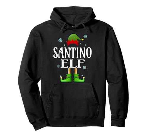 Santino Elf Xmas Lustiges Familienpassendes Weihnachtsfest für Herren Pullover Hoodie von Family Holiday Matching Christmas Elf Gifts.