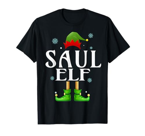 Saul Elf Xmas Lustiges Familienpassendes Weihnachtsfest für Herren T-Shirt von Family Holiday Matching Christmas Elf Gifts.