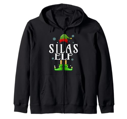 Silas Elf Xmas Lustig Herren Familie Passende Weihnachten Silas Kapuzenjacke von Family Holiday Matching Christmas Elf Gifts.