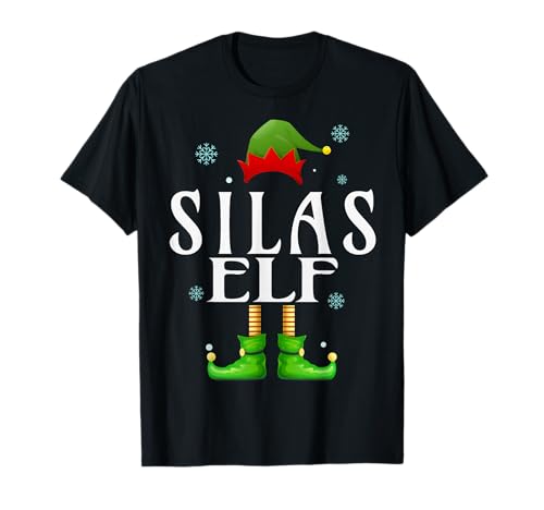Silas Elf Xmas Lustig Herren Familie Passende Weihnachten Silas T-Shirt von Family Holiday Matching Christmas Elf Gifts.