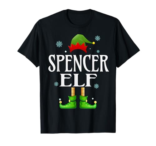 Spencer Elf Xmas Funny Herren Familie Matching Christmas T-Shirt von Family Holiday Matching Christmas Elf Gifts.