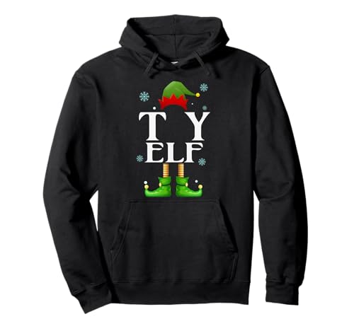 TY Elf Xmas Lustiges Familienpassendes Weihnachts-TY für Herren Pullover Hoodie von Family Holiday Matching Christmas Elf Gifts.