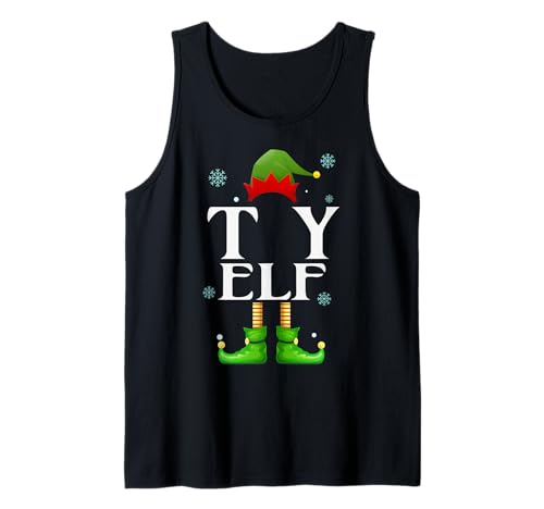 TY Elf Xmas Lustiges Familienpassendes Weihnachts-TY für Herren Tank Top von Family Holiday Matching Christmas Elf Gifts.